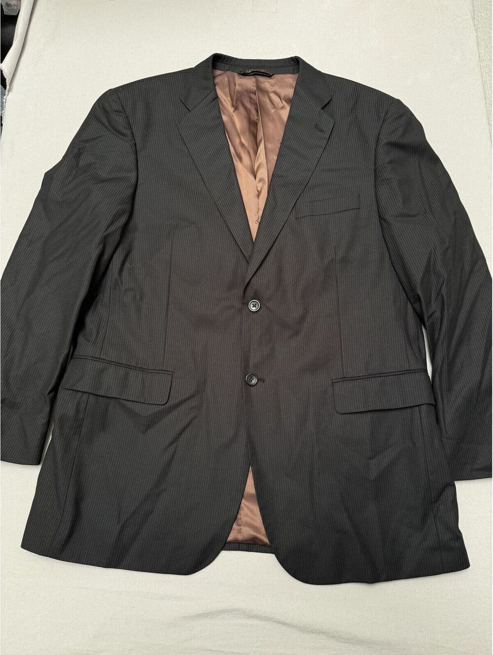 Caravelli Blazer Men's Suit Jacket Pinstripe Black 2B - 50